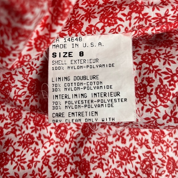 vintage Bogner red pullover embroidered ski parka with Fiberfill lining size 8 - Picture 10 of 12